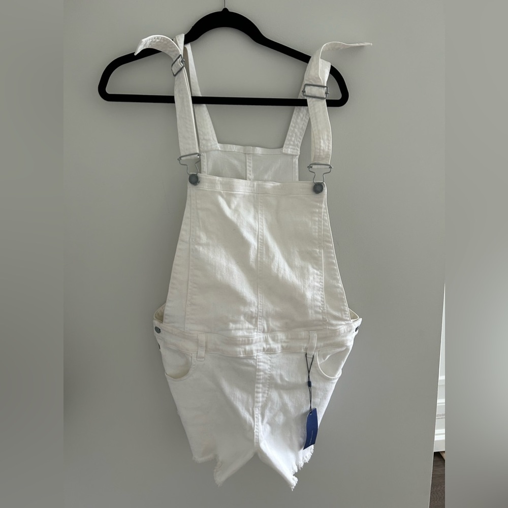 Rebecca minkoff white overall shorts